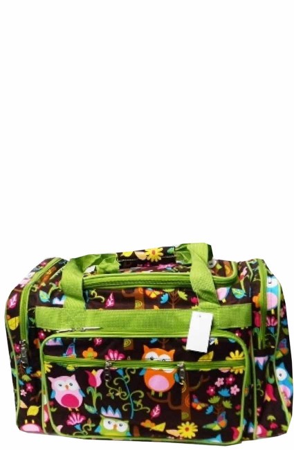 Printed Duffle bag-WQL420/LIME